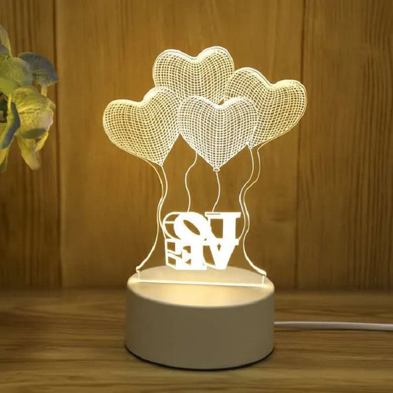 Lampe de chevet 3D Festive - lampechevetdesign.com