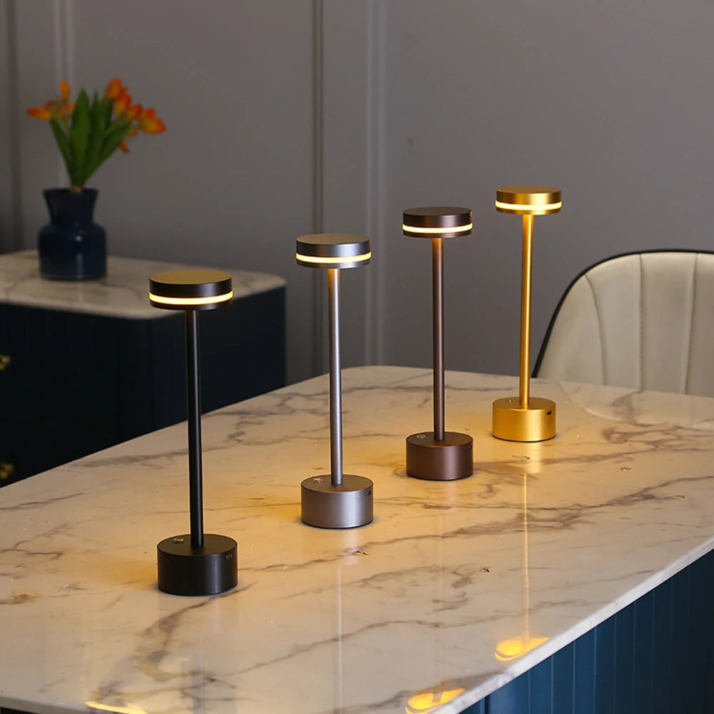 Modern Rechargeable LED Bedside Lamp Touch