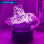 Lampe de Chevet 3D LED Tigre pour Enfant