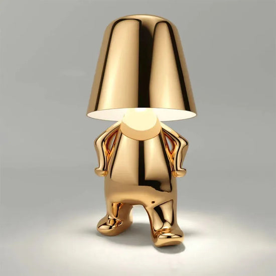 Lampe de chevet Tactile Rechargeable Or & Argent - lampechevetdesign.com