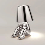 Lampe de chevet Tactile Rechargeable Or & Argent - lampechevetdesign.com