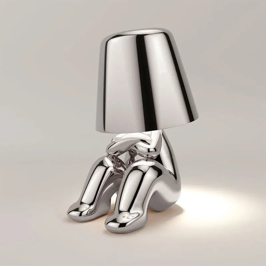 Lampe de chevet Tactile Rechargeable Or & Argent - lampechevetdesign.com