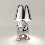 Lampe de chevet Tactile Rechargeable Or & Argent - lampechevetdesign.com