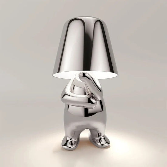 Lampe de chevet Tactile Rechargeable Or & Argent - lampechevetdesign.com