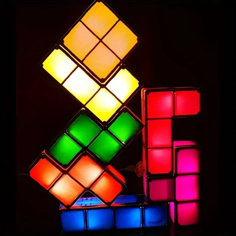 Colorful 3D Puzzle Bedside Lamp