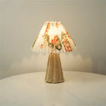 Lampe de chevet Industrielle Bois en Tissu - lampechevetdesign.com