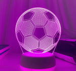 Lampe de chevet 3D Tactile ballon de Football - lampechevetdesign.com