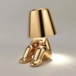 Lampe de chevet Tactile Rechargeable Or & Argent - lampechevetdesign.com
