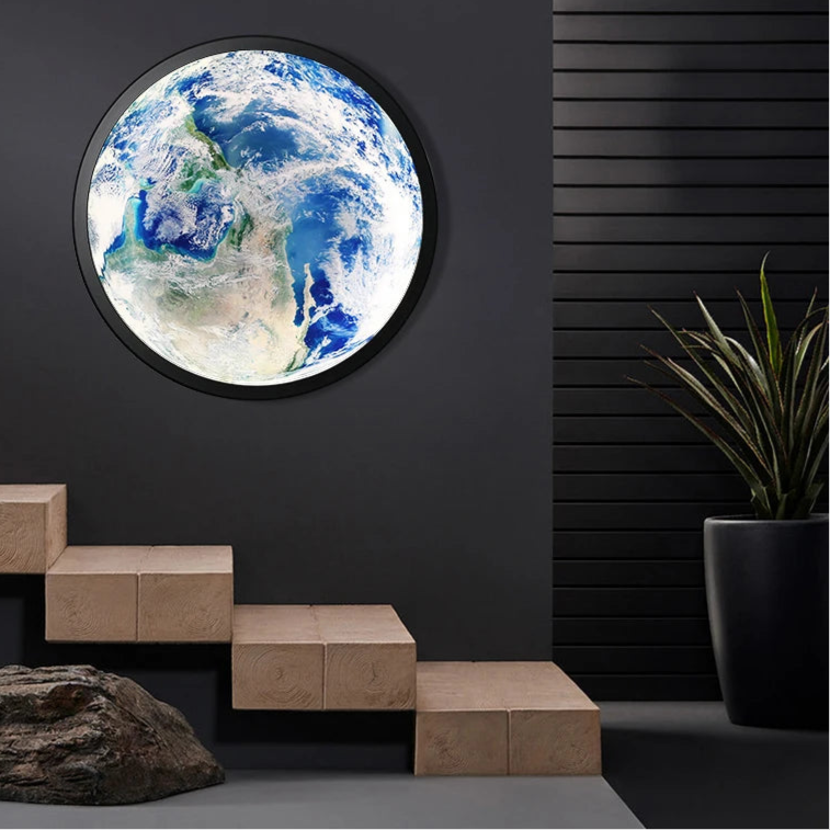 Lampe De Chevet Murale LED Terre & Lune Moderne