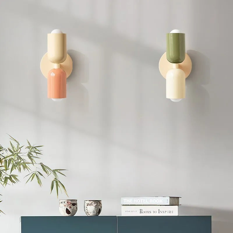 Retro Double Head Wall Bedside Lamp