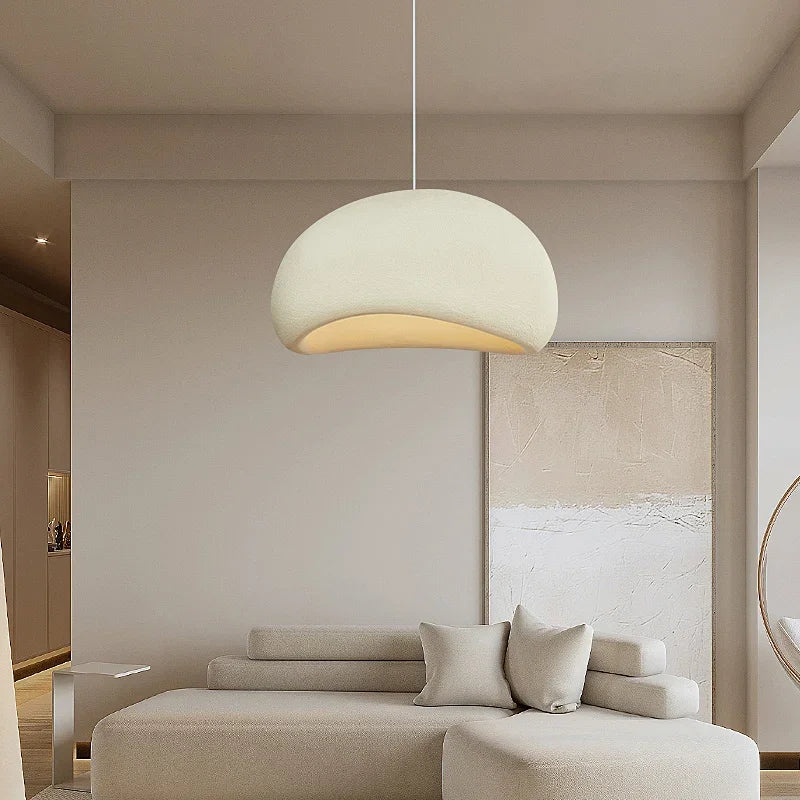 Modern Wabi-Sabi Hanging Bedside Lamp