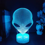 Pop-eyed Alien Shape 3D Night Light Child Cool Present for Bedroom Decor Cute Birthday Color Gift LED Table Lamp Baby Nightlight - lampechevetdesign.com
