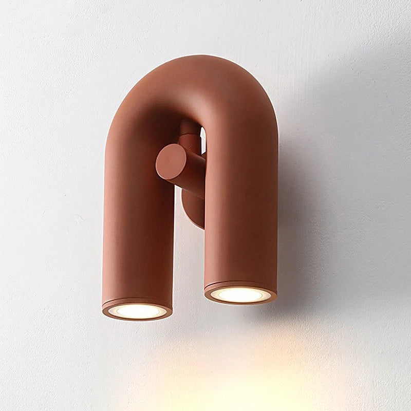 Nordic U-shaped wall bedside lamp