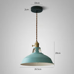 Lampe de Chevet Suspendue Rétro Colorée - lampechevetdesign.com