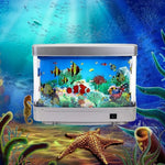 Lampe de Chevet Aquarium Poissons Tropicaux pour Enfants - lampechevetdesign.com