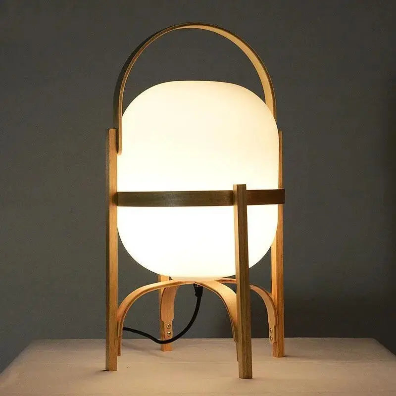 Lampe de chevet en Bois Japonaise - lampechevetdesign.com