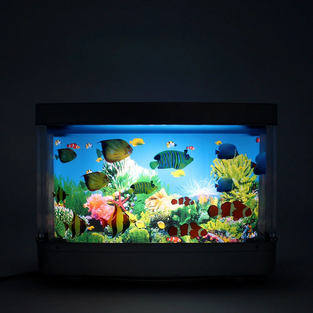 Lampe de Chevet Aquarium Poissons Tropicaux pour Enfants - lampechevetdesign.com