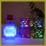 Lampe de chevet Minecraft Minerai & Potions pour enfants - lampechevetdesign.com