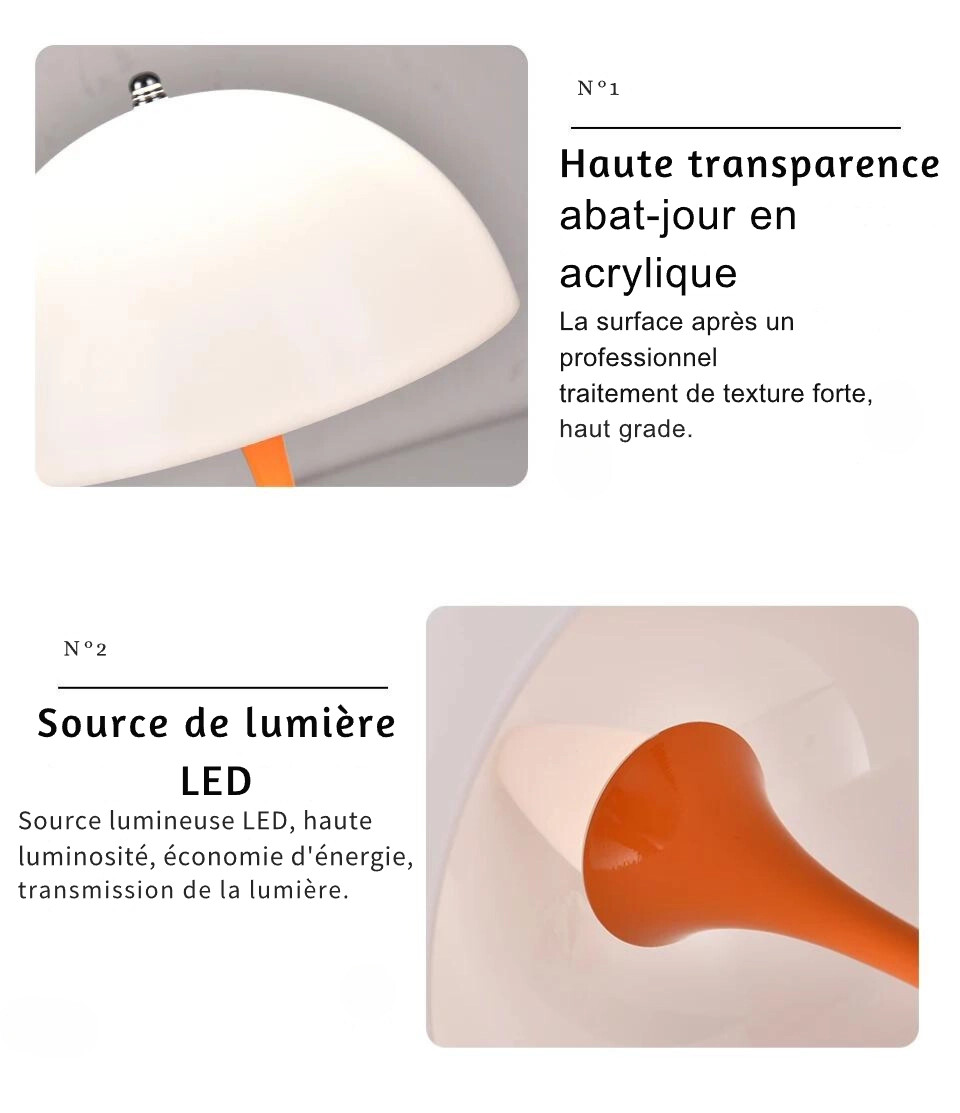 Lampe de chevet Moderne en forme de Champignon - lampechevetdesign.com