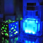 Lampe de chevet Minecraft Minerai & Potions pour enfants - lampechevetdesign.com