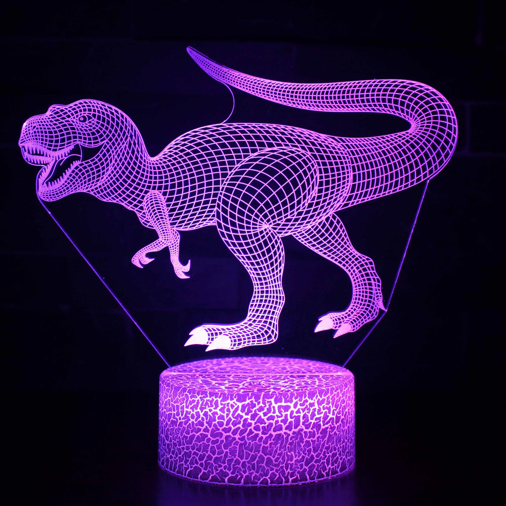 Lampe de chevet USB 3D Dinosaures - lampechevetdesign.com