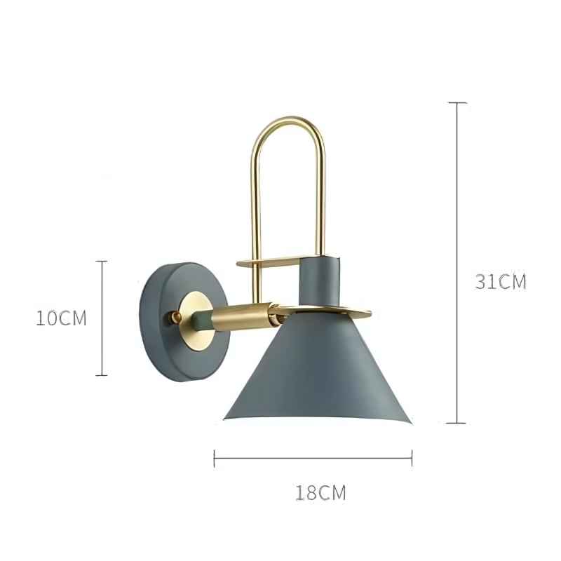 Lampe de chevet Murale Industrielle en Métal - lampechevetdesign.com