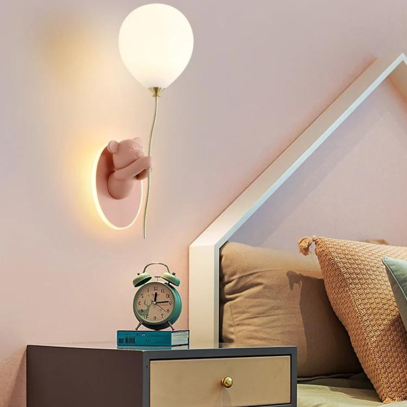 Lampe de chevet Murale Ourson pour Chambre Enfants - lampechevetdesign.com