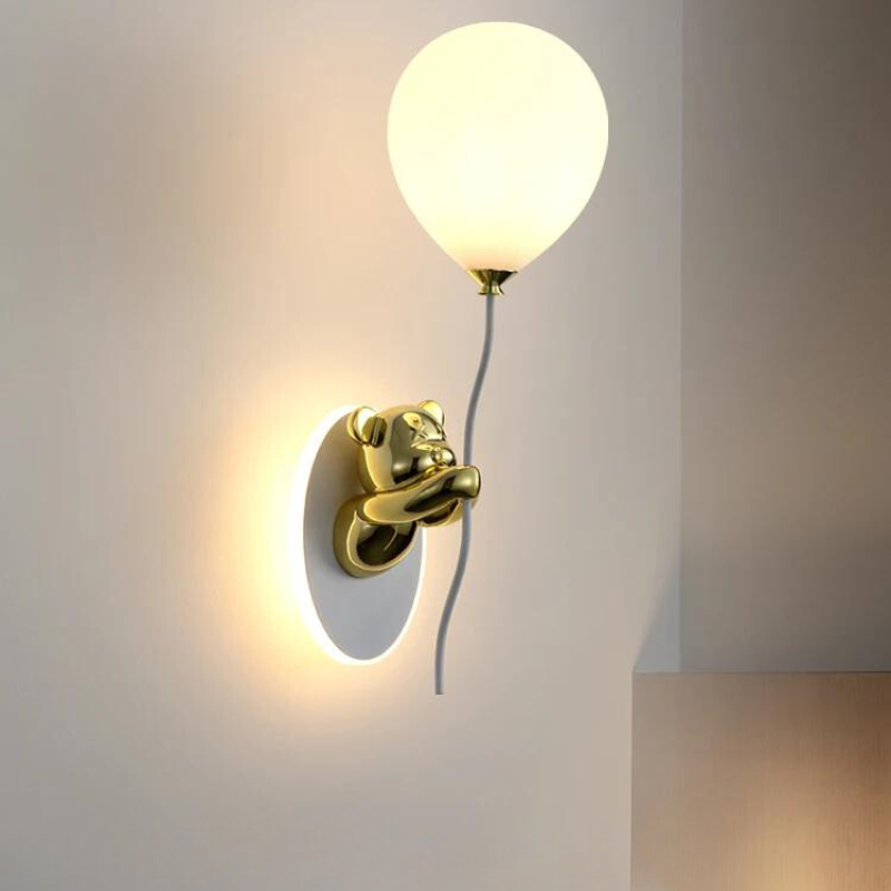 Lampe de chevet Murale Ourson pour Chambre Enfants - lampechevetdesign.com