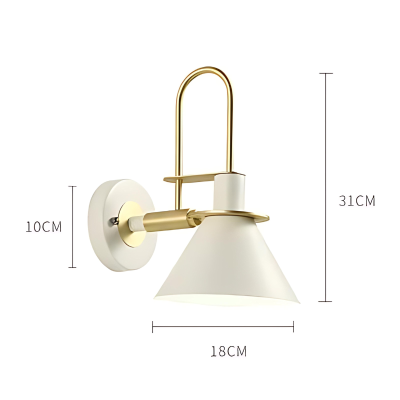 Lampe de chevet Murale Industrielle en Métal - lampechevetdesign.com