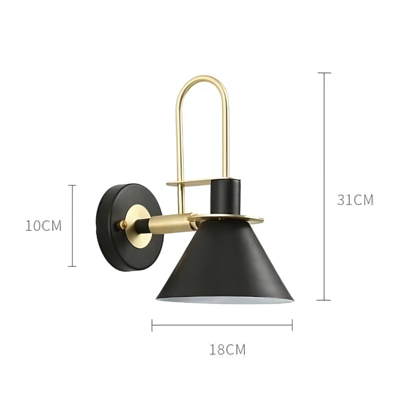 Lampe de chevet Murale Industrielle en Métal - lampechevetdesign.com