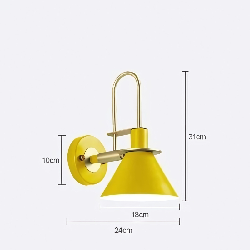 Lampe de chevet Murale Industrielle en Métal - lampechevetdesign.com