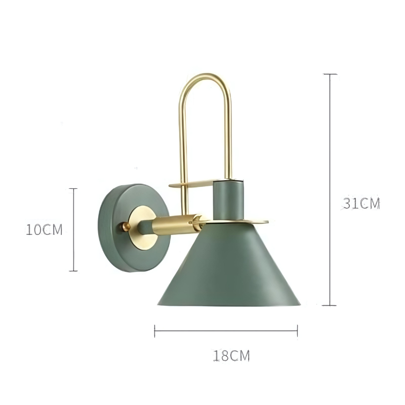 Lampe de chevet Murale Industrielle en Métal - lampechevetdesign.com