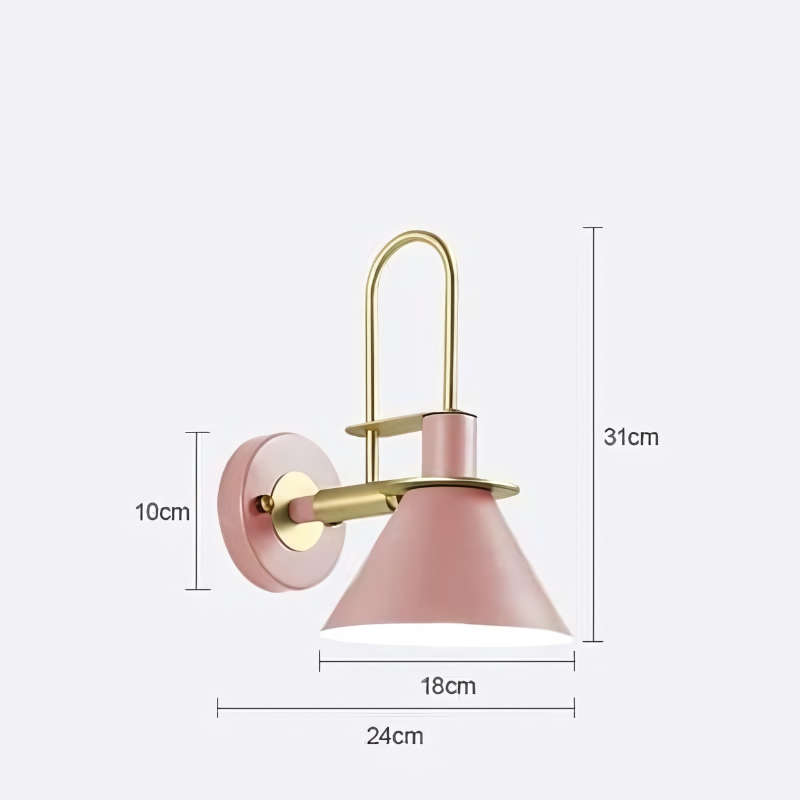 Lampe de chevet Murale Industrielle en Métal - lampechevetdesign.com