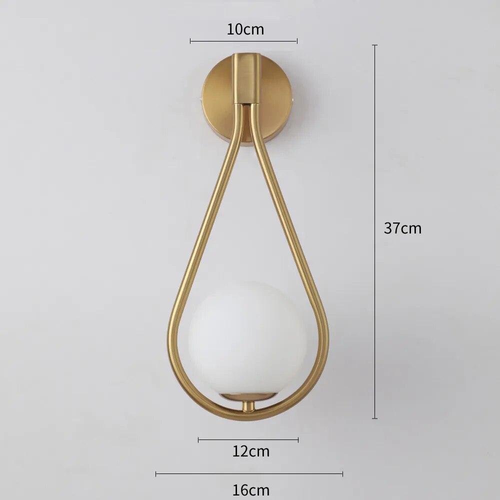 Lampe de chevet Murale goutte d'eau - lampechevetdesign.com