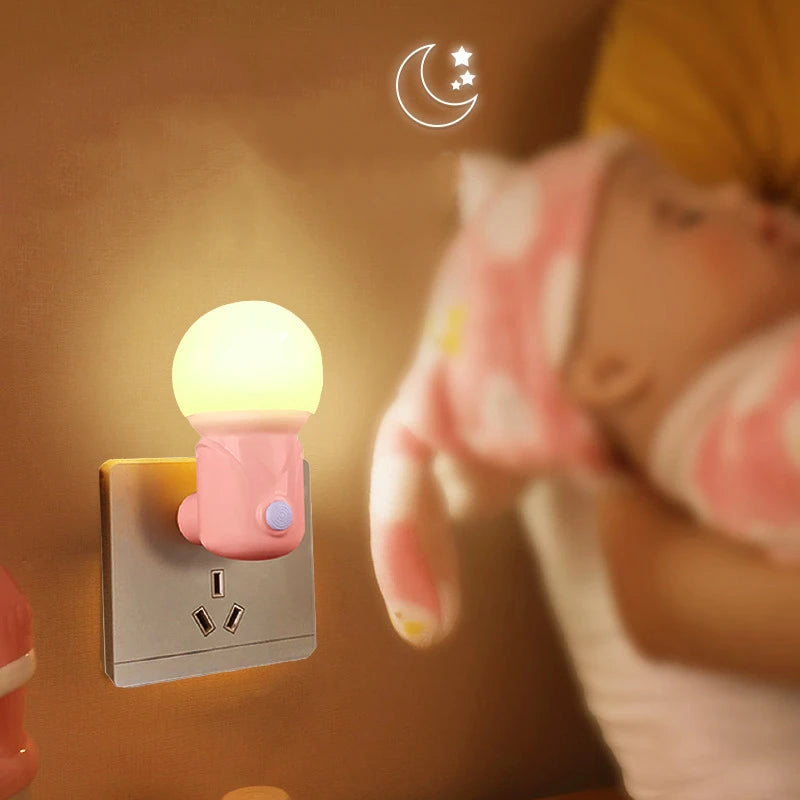 Lampe de chevet LED sur prise pour sommeil bébé - lampechevetdesign.com