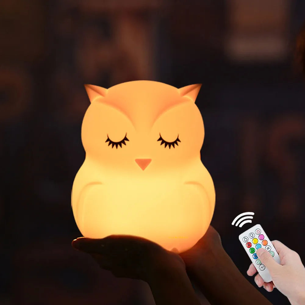 Lampe de Chevet LED Rechargeable pour Enfants Formes Animales - lampechevetdesign.com