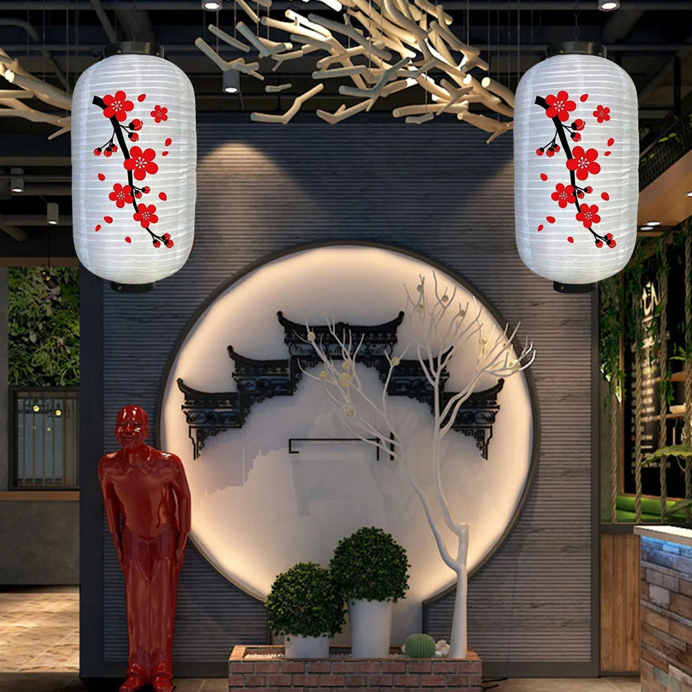 Abat-Jour Lanterne Chinoise en Tissu (Lot de 2) - lampechevetdesign.com