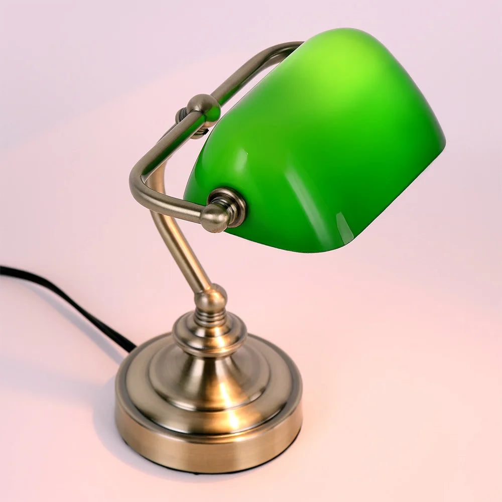 Retro mini desk lamp eye protection LED G9 bank desk light bedroom bedside coffee shop office bar table cafe decor table lamp - lampechevetdesign.com
