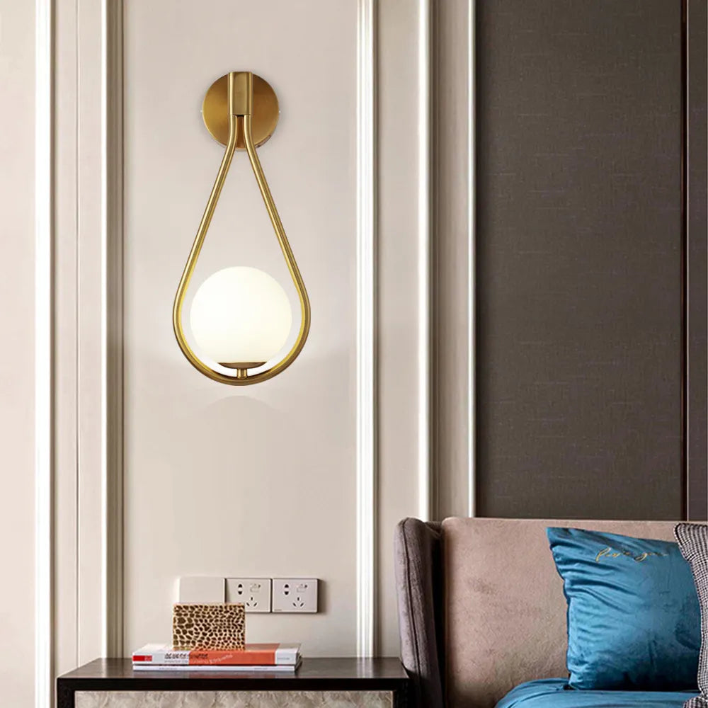 Lampe de chevet Murale goutte d'eau - lampechevetdesign.com