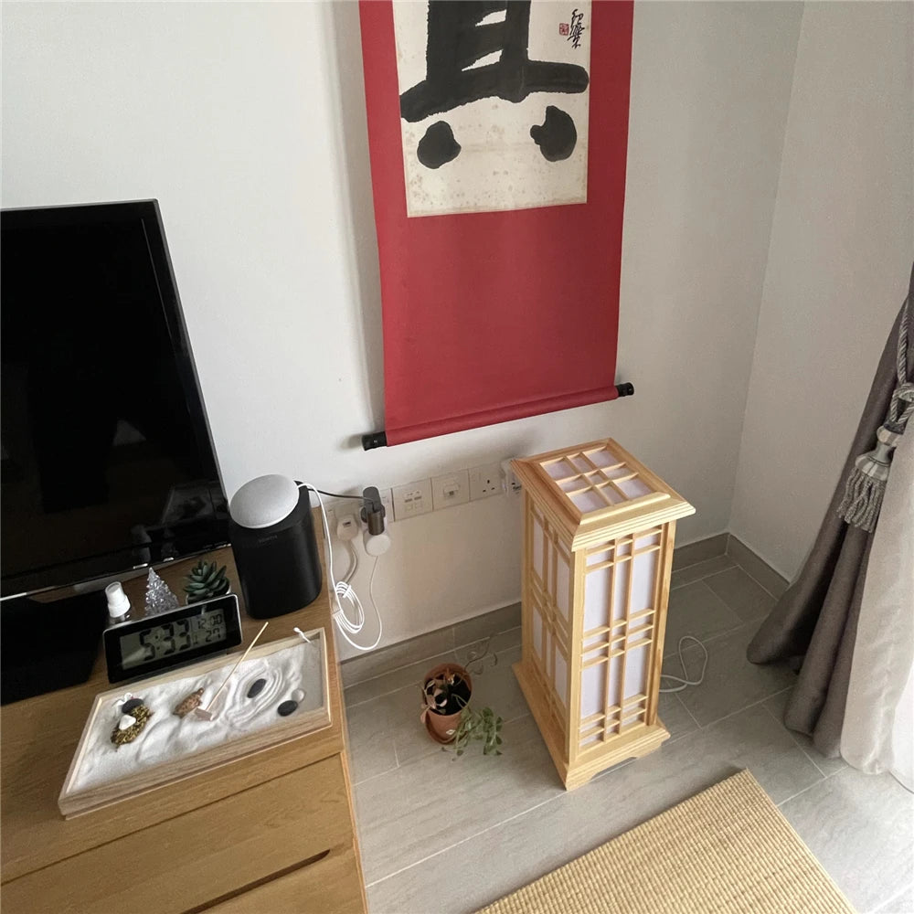 Lampe de Chevet Moderne Japonaise Tatami - lampechevetdesign.com