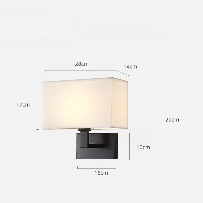 Lampe de chevet Murale avec Abat-Jour en Tissu - lampechevetdesign.com