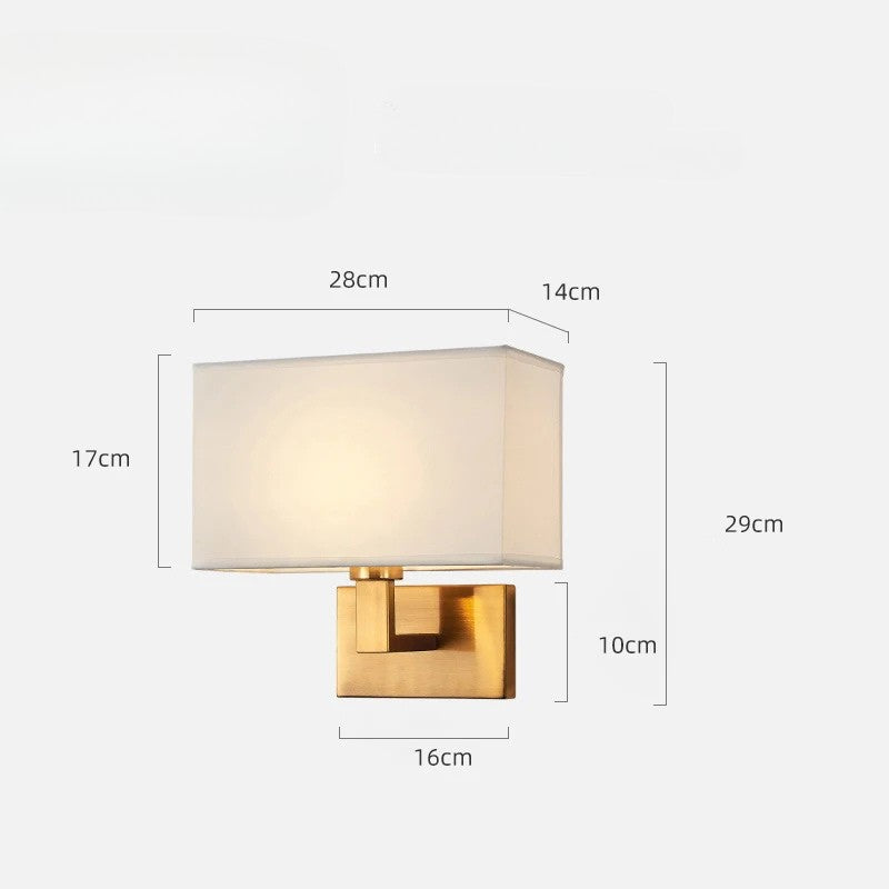Lampe de chevet Murale avec Abat-Jour en Tissu - lampechevetdesign.com