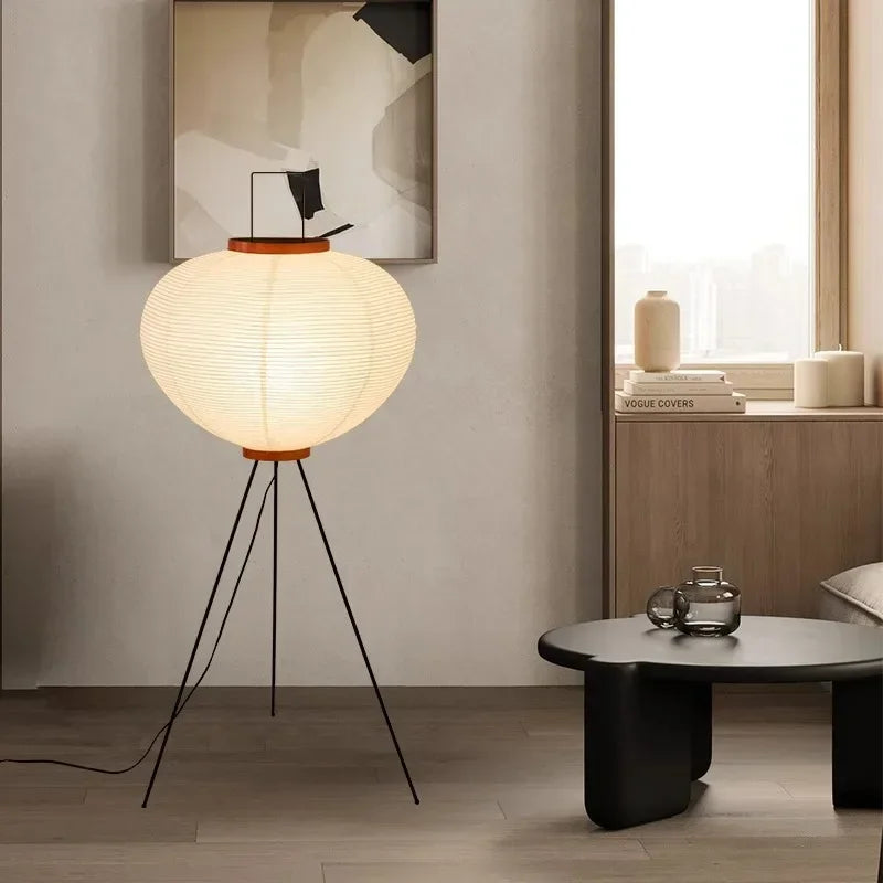 Lampe de Chevet Japonaise en Papier de Riz Akari - lampechevetdesign.com