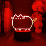 Lampe de chevet Néon Tactile Chat Mignon - lampechevetdesign.com