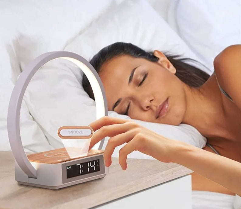 Lampe de chevet Tactile Chargeur de Téléphone Rond - lampechevetdesign.com