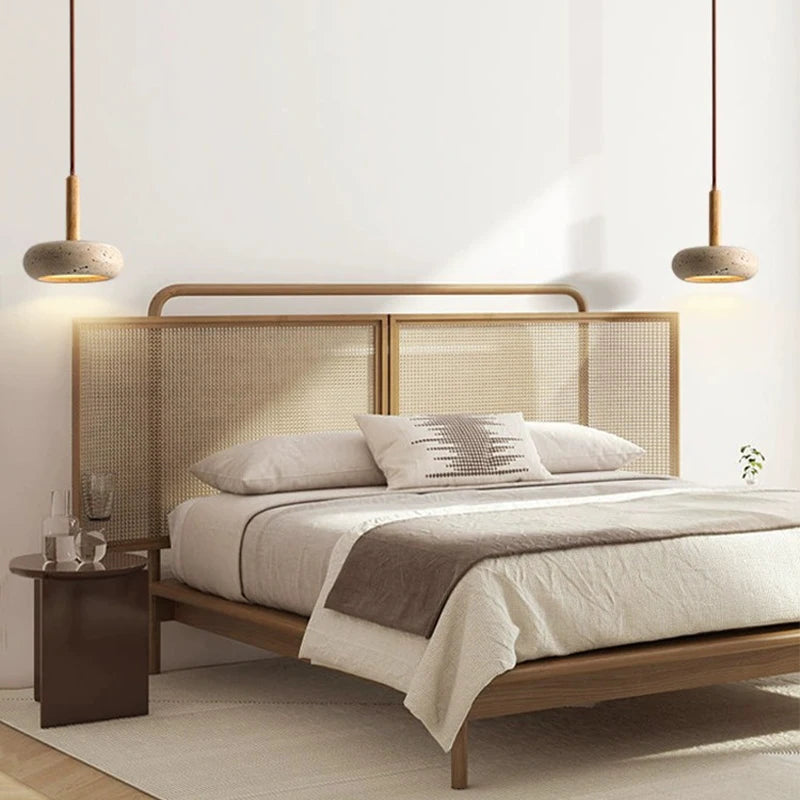 Lampe de chevet Suspendue à LED en Pierre - lampechevetdesign.com