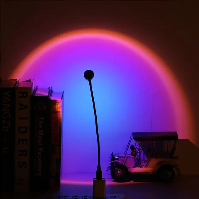 Lampe de chevet LED USB Projecteur arc en ciel - lampechevetdesign.com