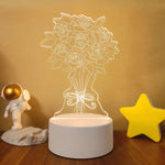 Lampe de chevet 3D Love - lampechevetdesign.com