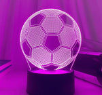 Lampe de chevet 3D Tactile ballon de Football - lampechevetdesign.com