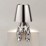 Lampe de chevet Tactile Rechargeable Or & Argent - lampechevetdesign.com